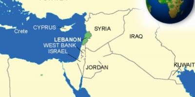 Líbano en mapa
